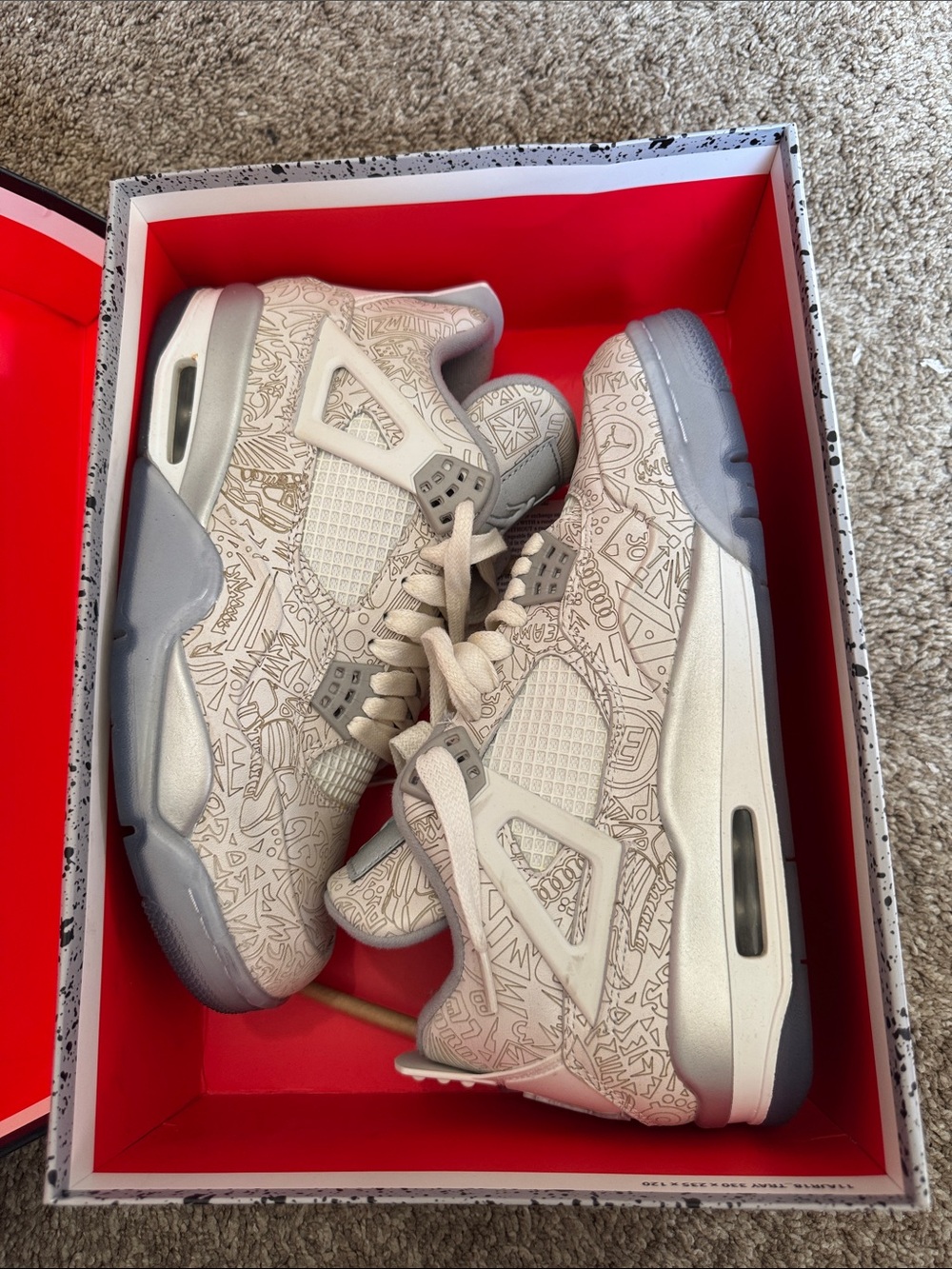 Jordan men Sneakers White with Light Silver Accents